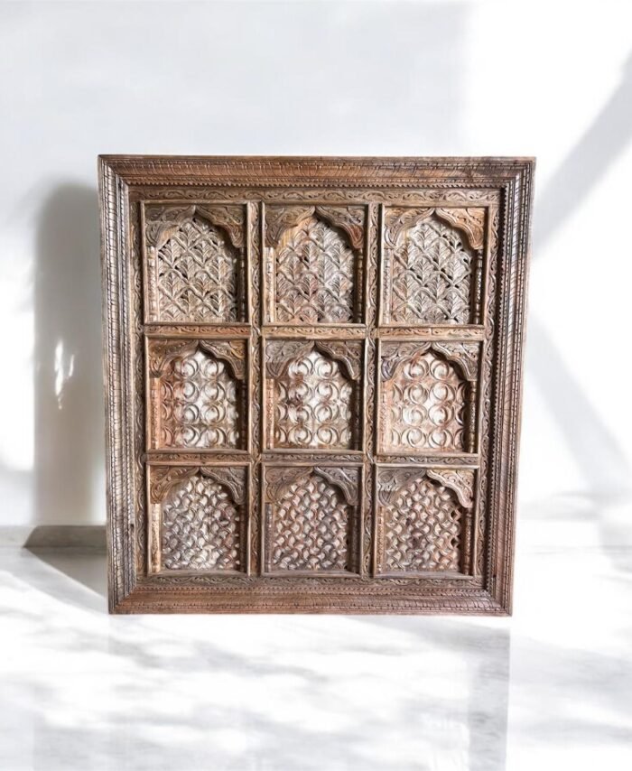 Mango Wood Carved Wall Hanging