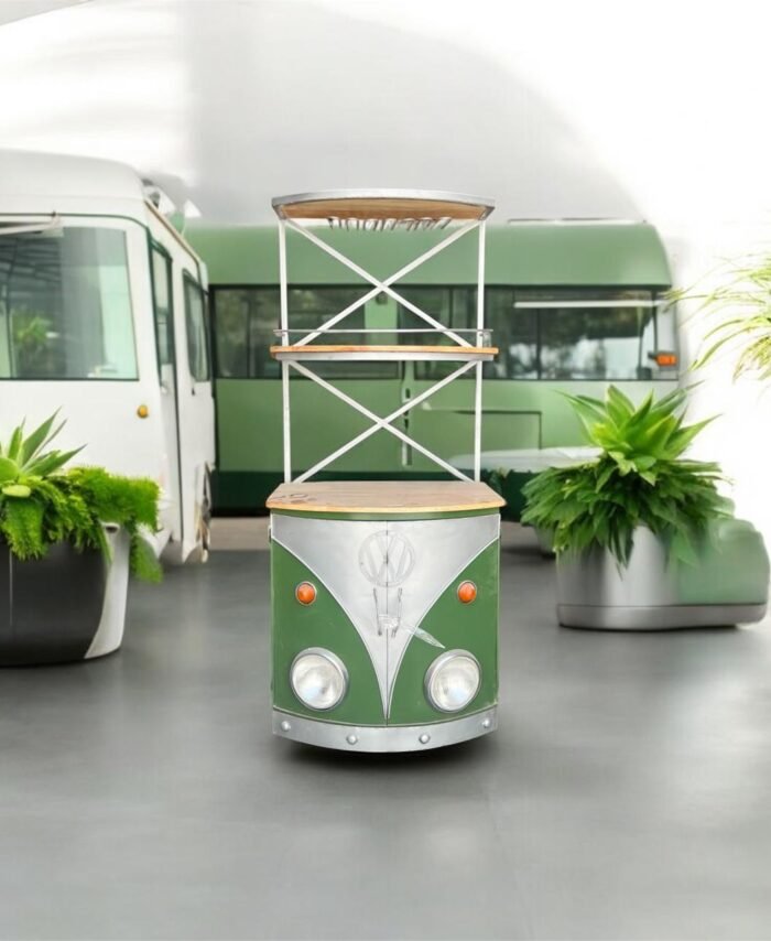 Mango Wood Bar Counter with Car Front Design