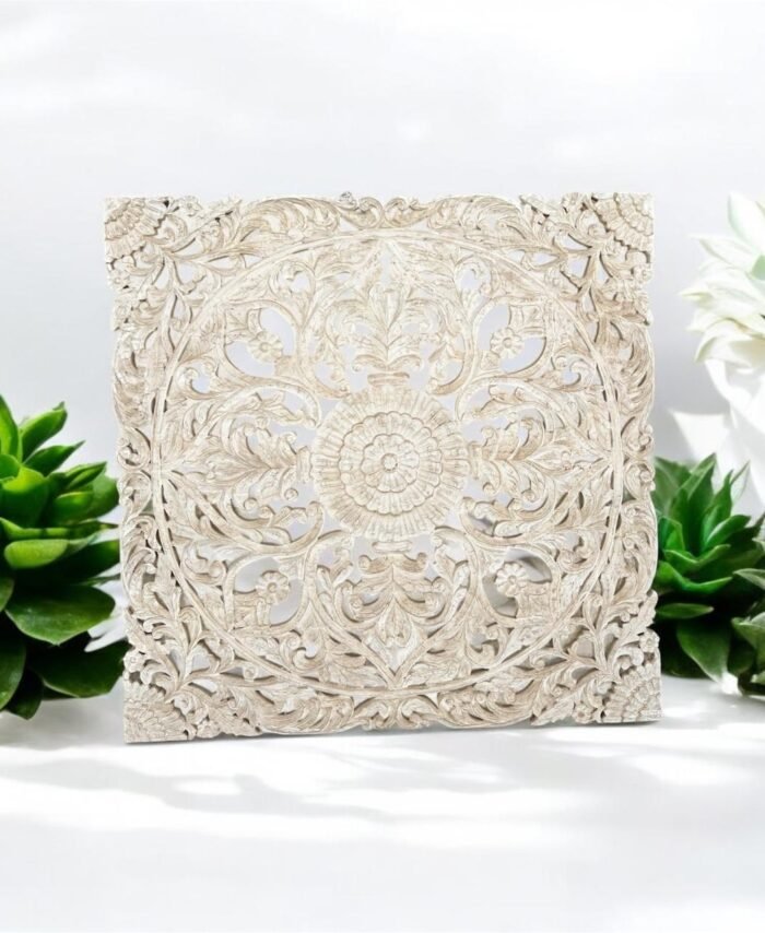 Mango Wood Carved Wall Hanging