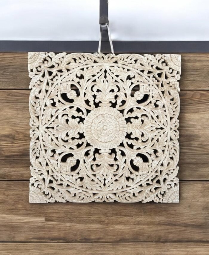 Mango Wood Carved Wall Hanging