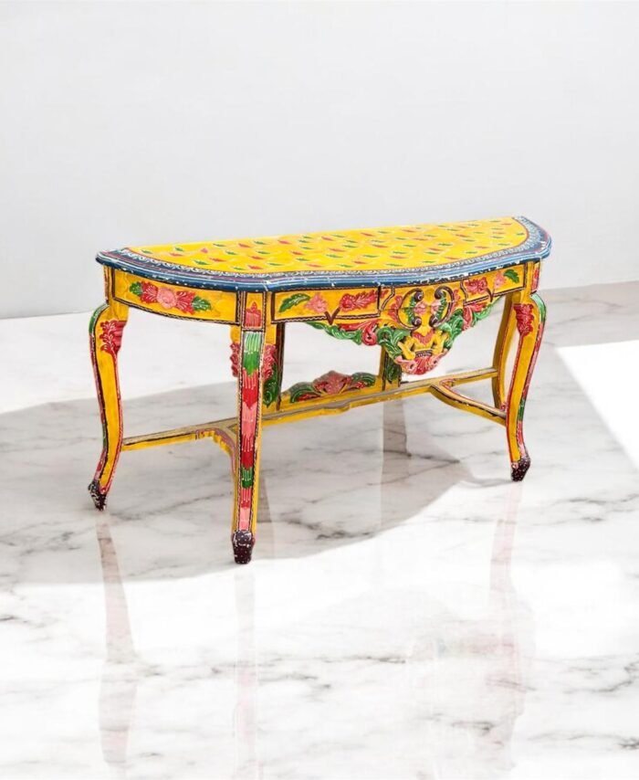 Wooden Painted Console