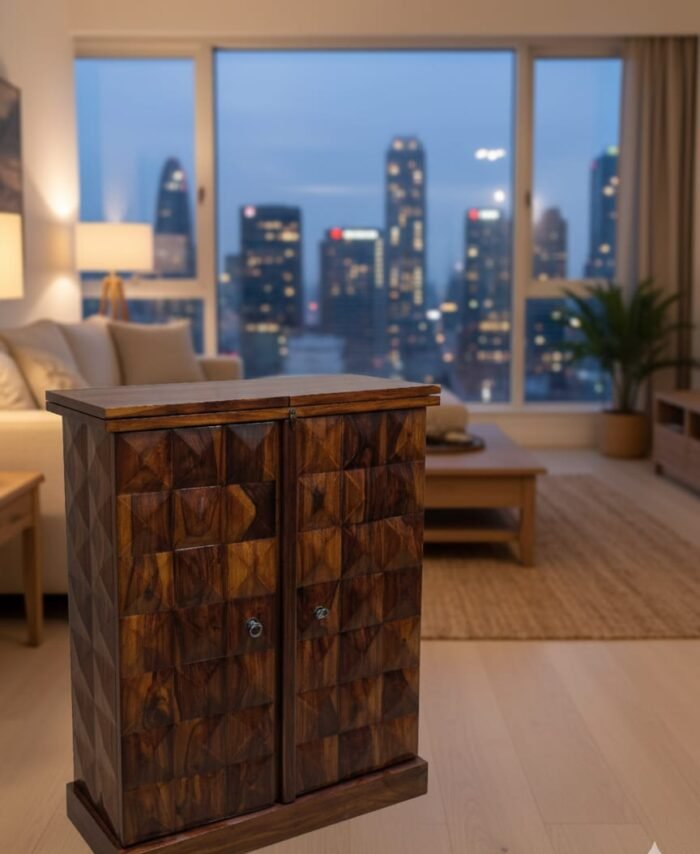 Royal Solid Wood Bar Counter / Luxury Home Bar Cabinet